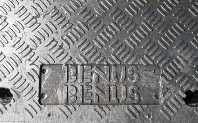 Stamp ground protection mats with company name
